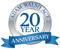 Adam Walsh Act 20th Anniversary logo